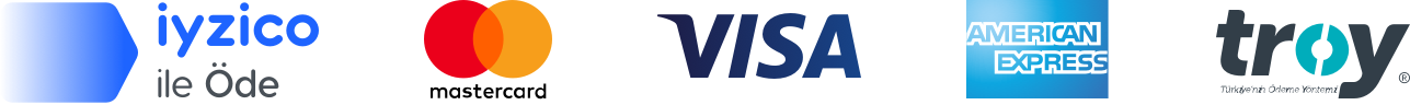 iyzico ile Öde, Mastercard, Visa, American Express ve Troy
